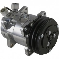 Firebird Air Conditioning Compressor, Chrome, Sanden 508/134A, 1967-1981