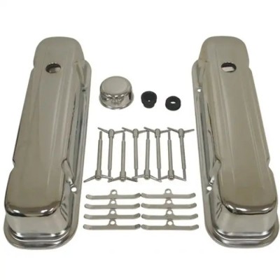 Valve Cover Kit, Chrome, 1967-1977