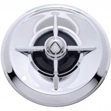 Early Chevy Chrome Lancer Wheel Covers, 15'', 1949-1954