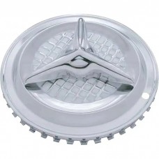 Early Chevy Chrome Fiesta Wheel Covers, 15'', 1949-1954