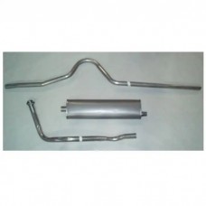Chevy Exhaust System, Stainless Steel, Turbo, 1949-1954