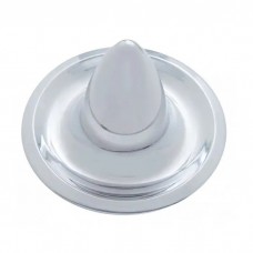 Chevy Rally Wheel Center Cap, Long Bullet Style, Stainless Steel