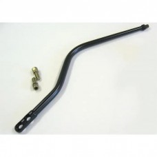 Shifter Lever, Lokar, Double Bend, 16-Inch, for Tremec/Borg Warner T5, T45, T56 Manual Transmissions, Midnight Series