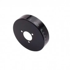 Engine Harmonic Balancer Cover; Fits SB Chevy using 6-3/4 In. Damper; Black