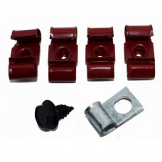 1964-1967 Oldsmobile Cutlass / 442 Fuel Line Clip Set 3/8" - No Fuel Return Line 6pc