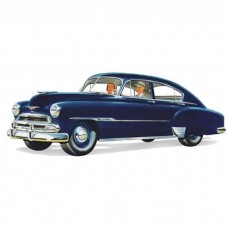 Chevy Front Door Glass, Tint, Fleetline 4-Door Sedan, 1949-1951