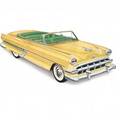 Chevy Quarter Glass, Clear, Convertible, 1953-1954