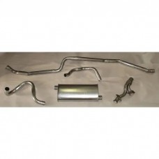 Chevy II - Nova Single Exhaust System For V8, Stainless Steel, 1963-1974