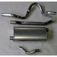 Nova Single Exhaust System Cat Back For 6 Cylinder, V8 Stainless Steel, 1975-1979