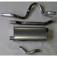 Nova Single Exhaust System Cat Back For 6 Cylinder, V8 Aluminum, 1975-1979