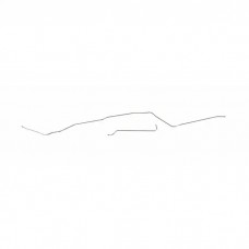 Nova And Chevy II Front To Rear Fuel Line, Station Wagon, Two Piece, 3/8", Stainless Steel, 1962-1967
