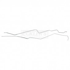 Nova  Front To Rear Fuel Return Line, Two Piece, V8, 1/4", Steel, 1969-1973