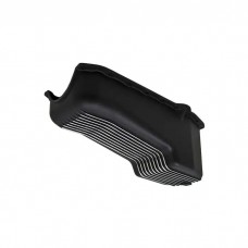 Chevy Small Block Black Aluminum Stock Capacity Oil Pan, Retro Finned