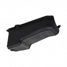 Chevy   V8 Small Block Aluminum Stock Capacity Oil Pan, Black Retro Finned