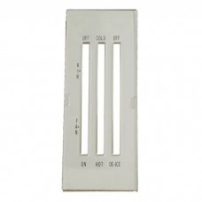 Nova - White Heater Control Lens, Without Air Conditioning, 1969-1974