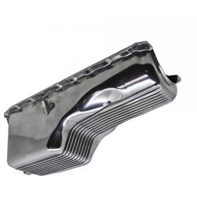 Aluminum Oil Pan, Finned, Polished Big Block