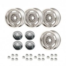 Nova -  Rally Wheel Kit, 1-Piece Cast Aluminum With Tall Derby Caps,  17x8
