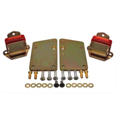 LS Conversion Engine Mounts, Short Style, Red