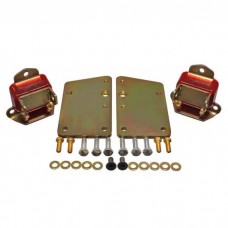 LS Conversion Engine Mounts, Tall Style, Red