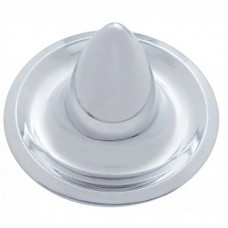 Chevy Rally Wheel Center Cap, Long Bullet Style, Stainless Steel