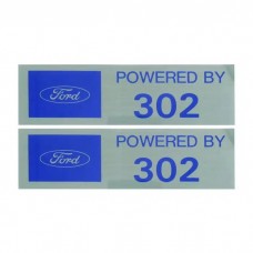 Powered By 302 Valve Cover Decals - Pair