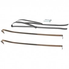 1966-1970 Full Size Ford & Mercury Including 1966-1968 Galaxie 25 Gallon Gas Tank Strap Set - Stainless Steel