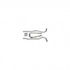 1968 Corvette Exhaust Pipes Big Block Aluminized Steel 2-1/2" With Manual Transmission