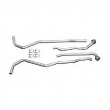 1969 Corvette Exhaust Pipes, Big Block, Aluminized Steel, 2.5-2", With Automatic Transmission