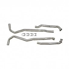 1970-1974 Corvette Exhaust Pipes 2.5" With Automatic Transmission Aluminized Steel Big Block