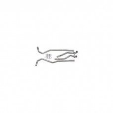 1969 Corvette Exhaust Pipes, Big Block, Aluminized Steel, 2.5-2", With Manual Transmission