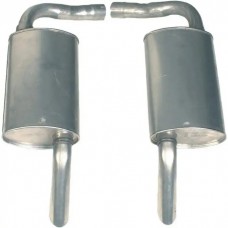 1975-1977 Corvette Aluminized Mufflers 2.25"