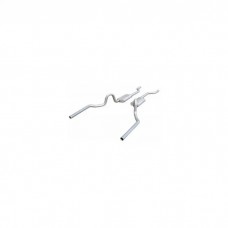 1964-1972 Chevelle Exhaust, 2.5" Violator Crossmember Back Exhaust W/O X-Pipe System,Pypes