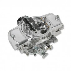 650 CFM Road Demon Carburetor Polished Aluminum Vacuum Secondaries Down Leg
